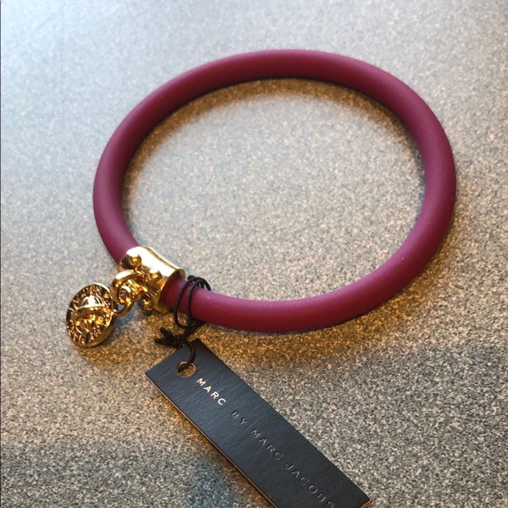Marc By Marc Jacobs Plum and Gold Minimalist Bracelet